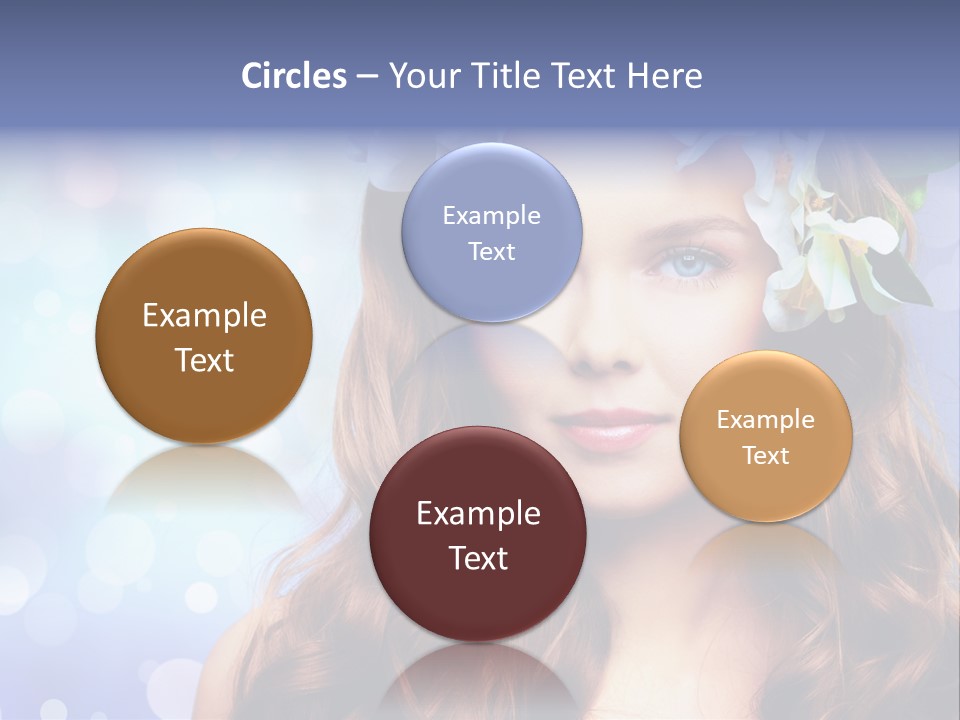 Female Headshot Happy PowerPoint Template