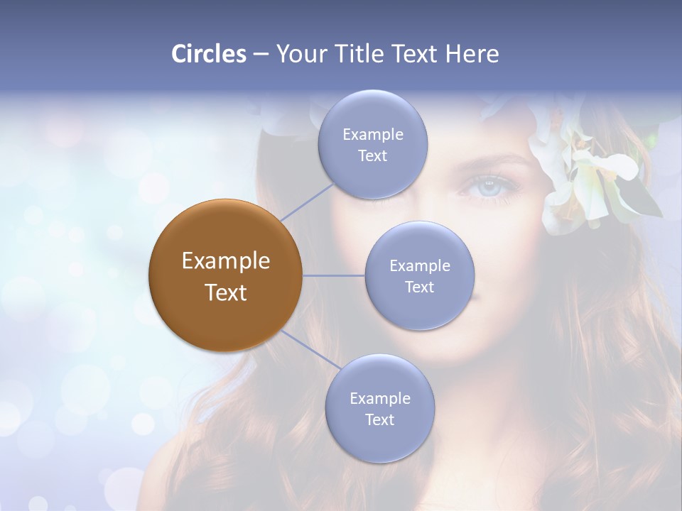 Female Headshot Happy PowerPoint Template