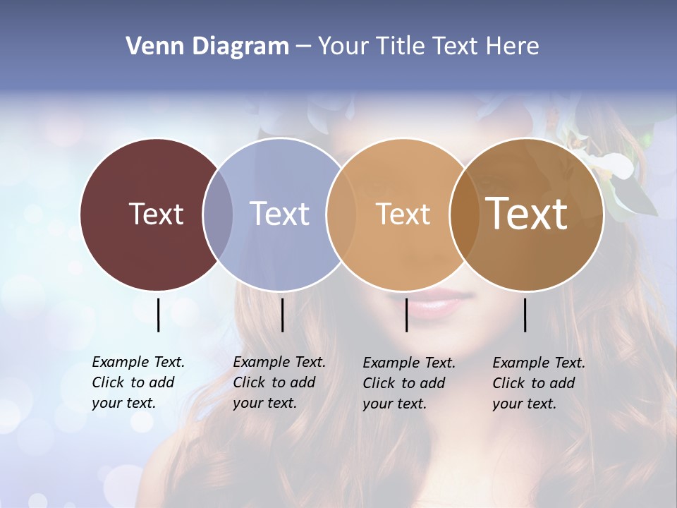 Female Headshot Happy PowerPoint Template