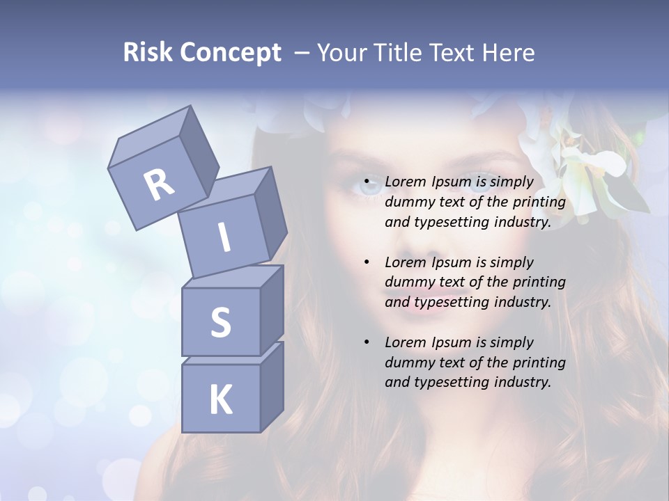 Female Headshot Happy PowerPoint Template