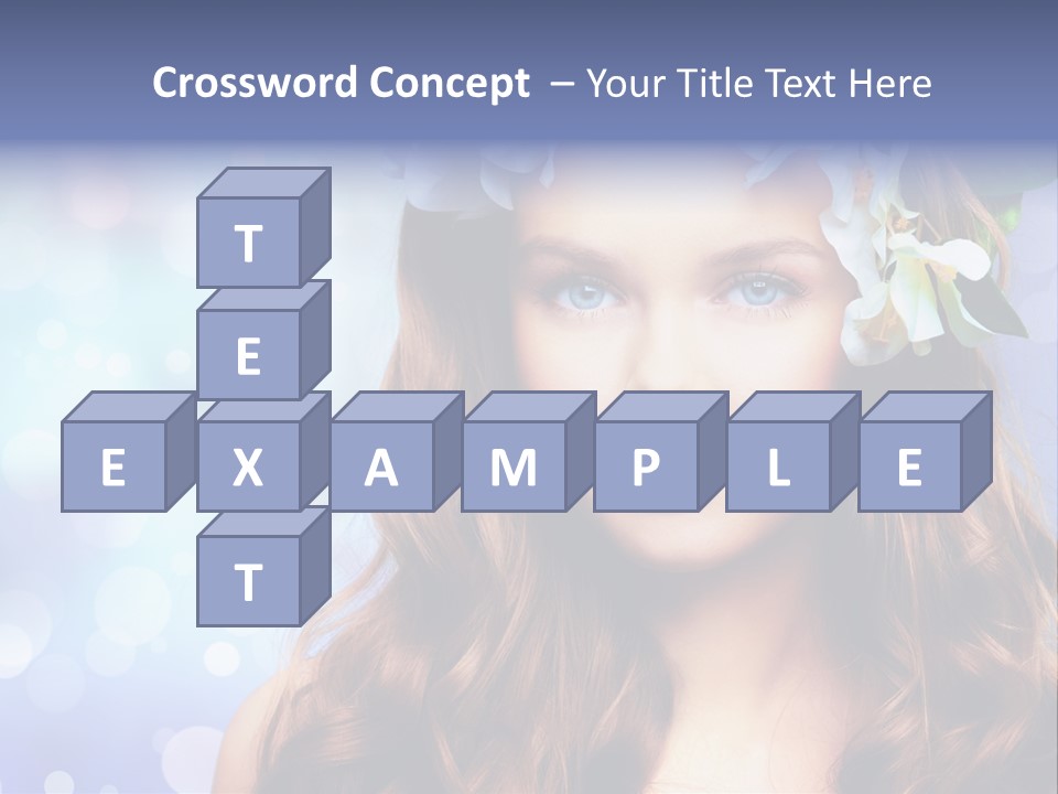 Female Headshot Happy PowerPoint Template