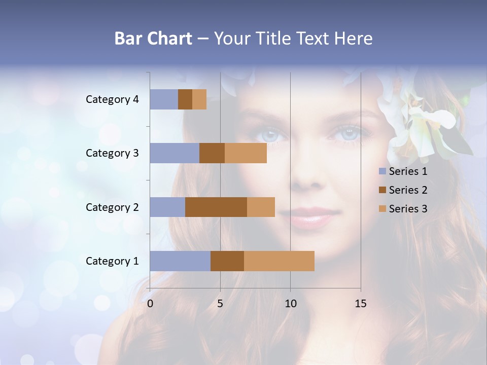 Female Headshot Happy PowerPoint Template