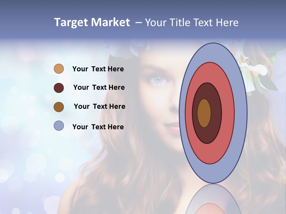 Female Headshot Happy PowerPoint Template