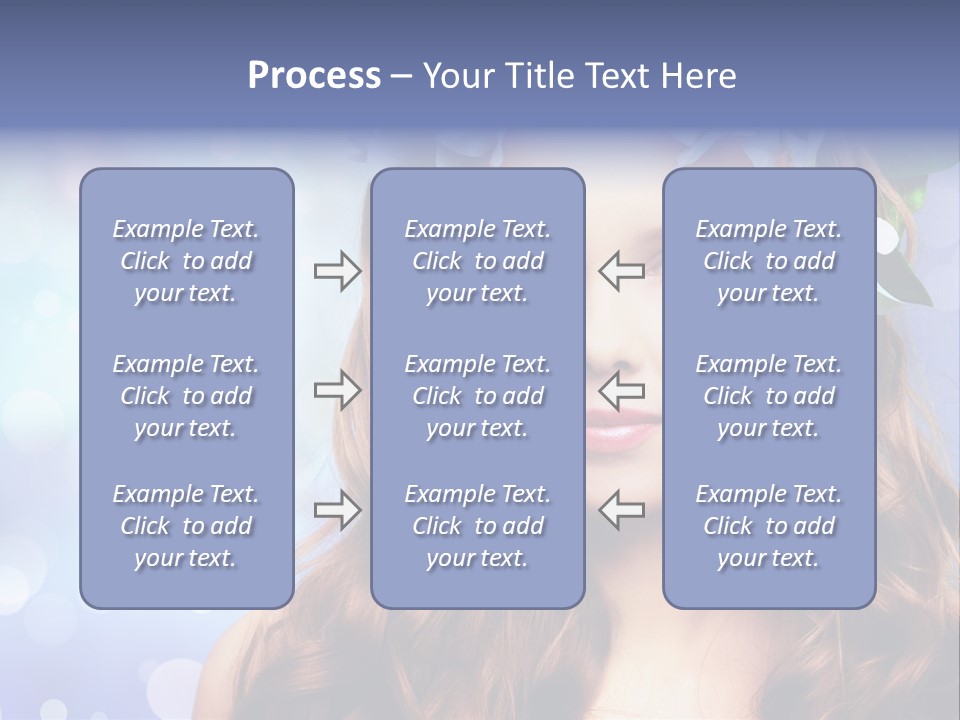 Female Headshot Happy PowerPoint Template