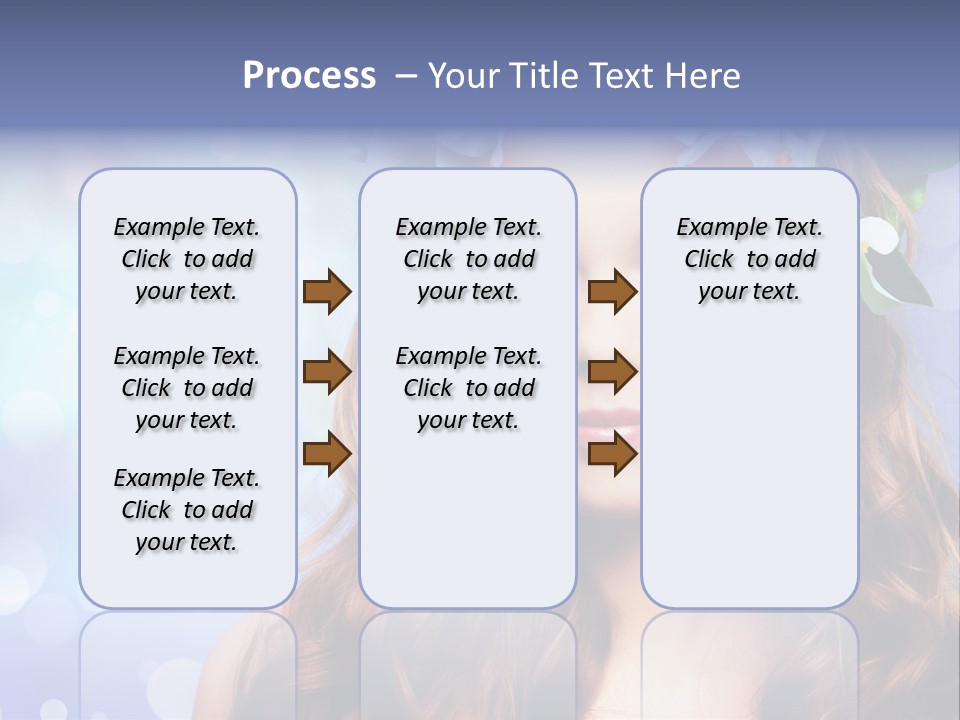 Female Headshot Happy PowerPoint Template