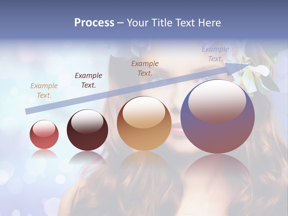 Female Headshot Happy PowerPoint Template