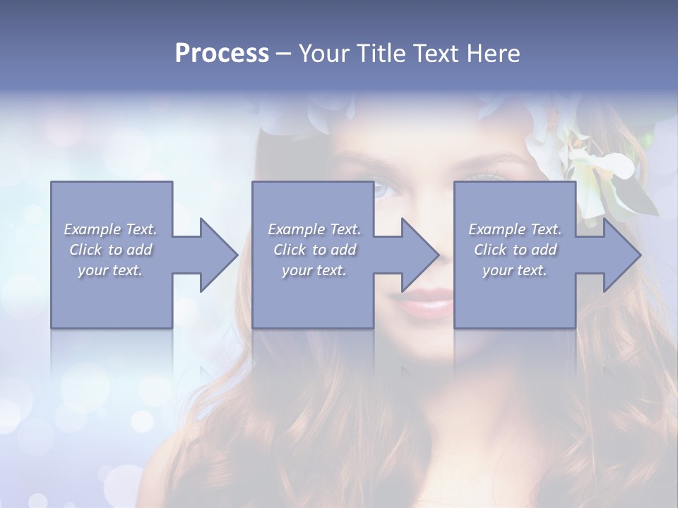 Female Headshot Happy PowerPoint Template