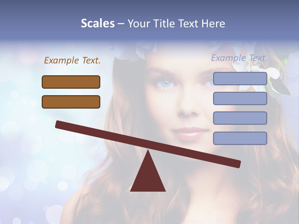 Female Headshot Happy PowerPoint Template