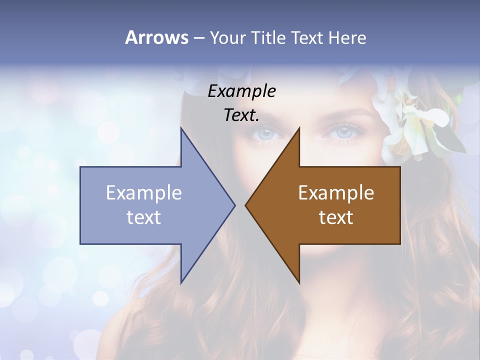 Female Headshot Happy PowerPoint Template