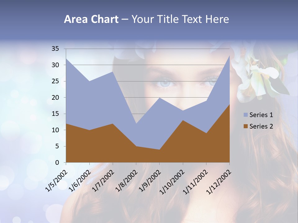 Female Headshot Happy PowerPoint Template