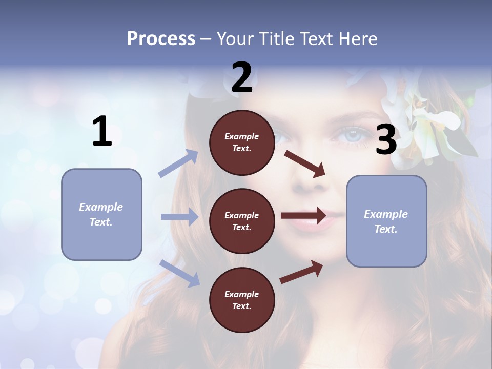 Female Headshot Happy PowerPoint Template