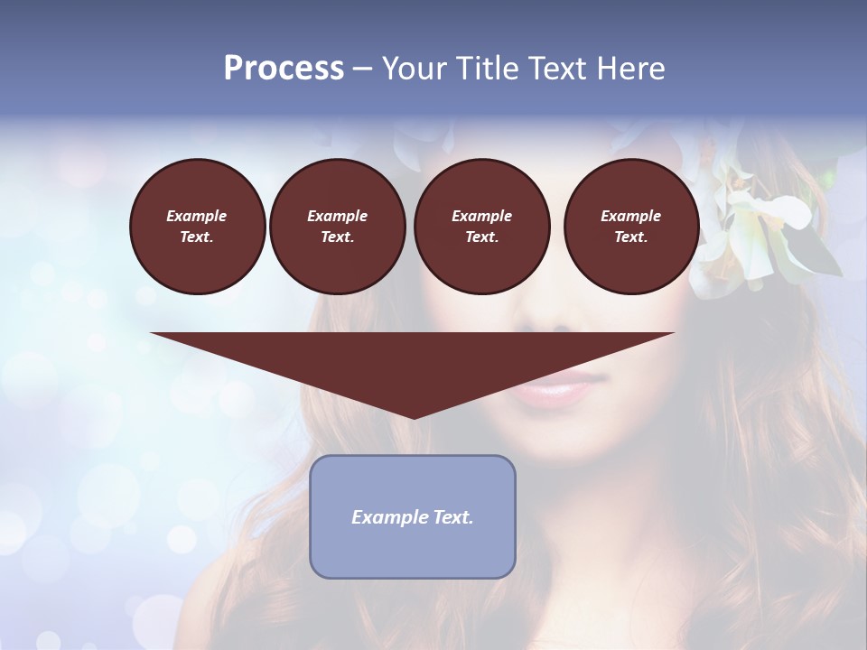 Female Headshot Happy PowerPoint Template