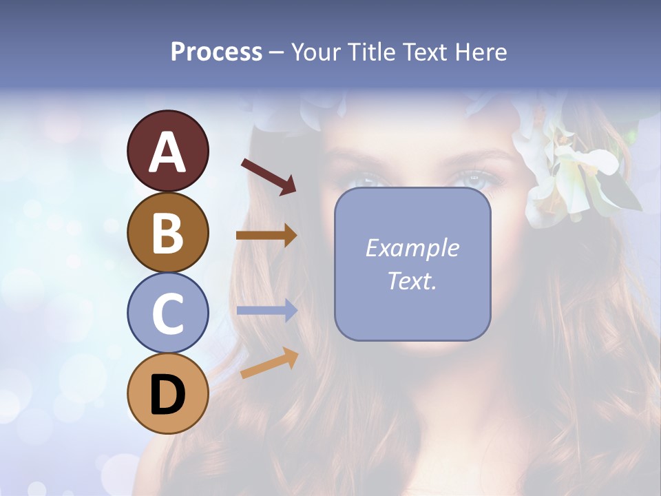 Female Headshot Happy PowerPoint Template