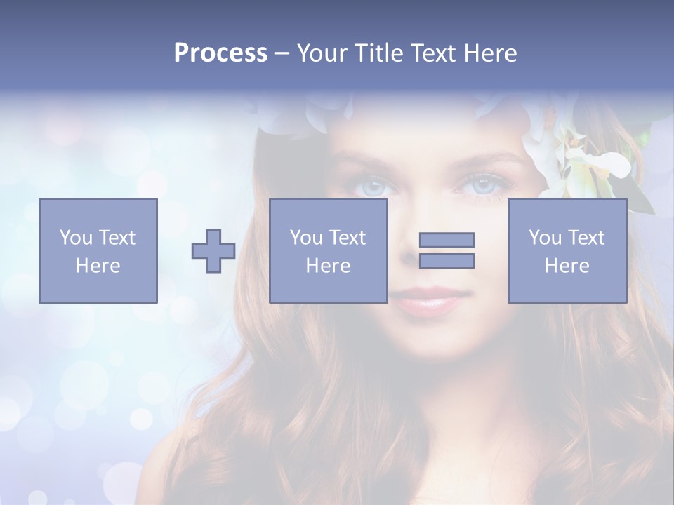 Female Headshot Happy PowerPoint Template