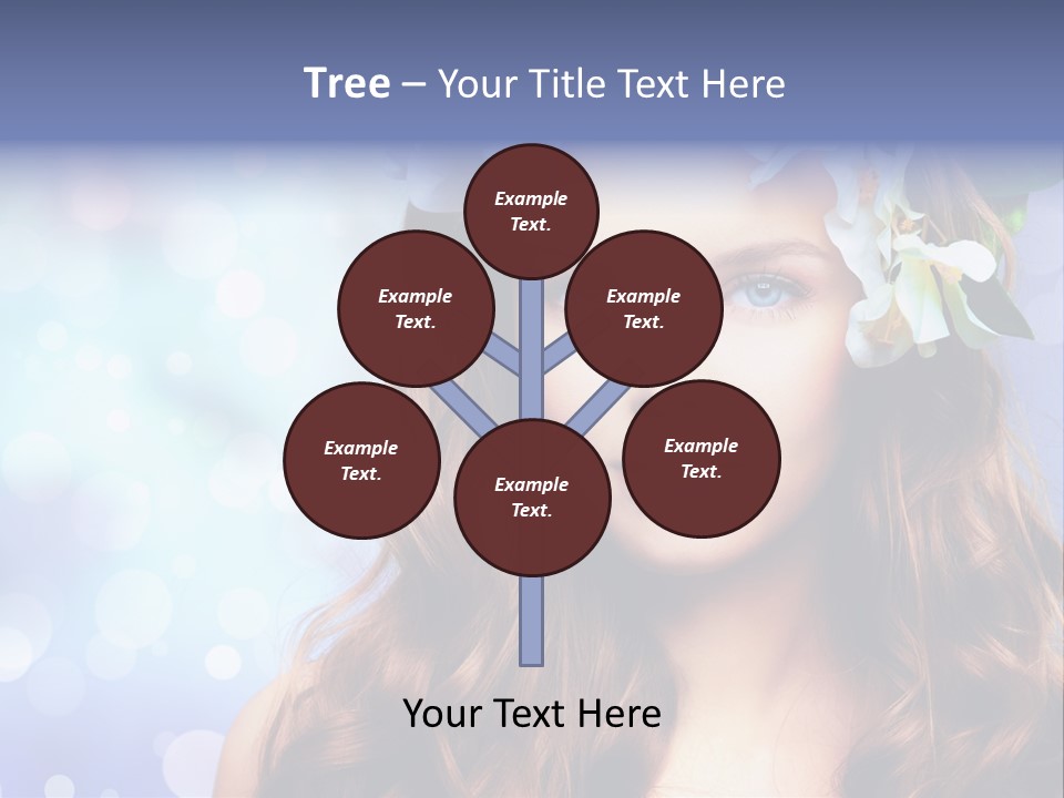 Female Headshot Happy PowerPoint Template