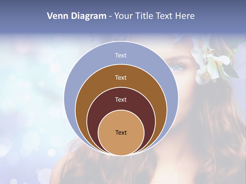 Female Headshot Happy PowerPoint Template