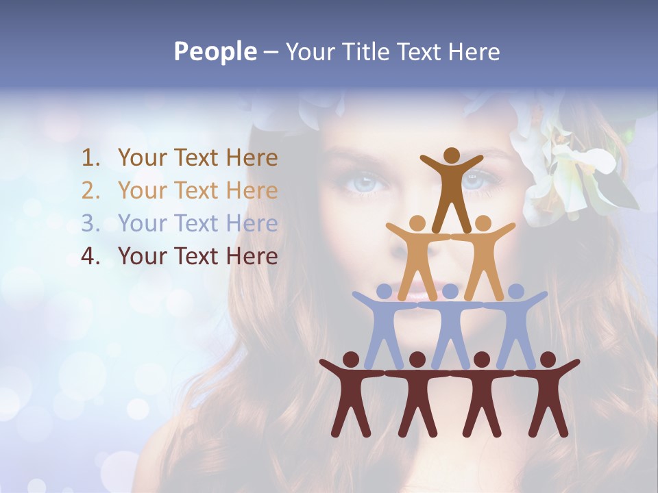 Female Headshot Happy PowerPoint Template