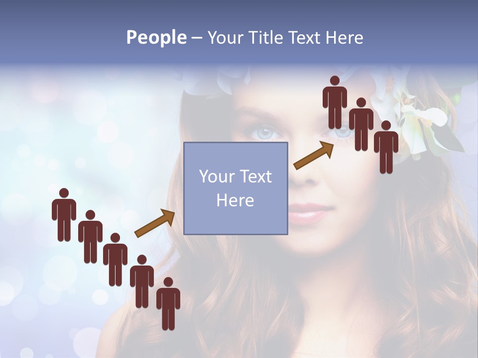 Female Headshot Happy PowerPoint Template