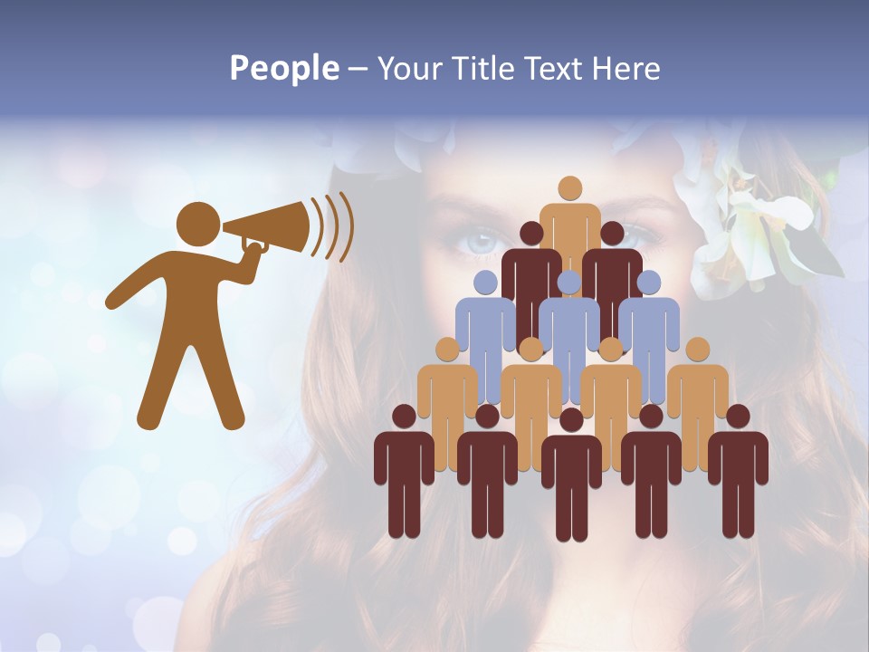 Female Headshot Happy PowerPoint Template