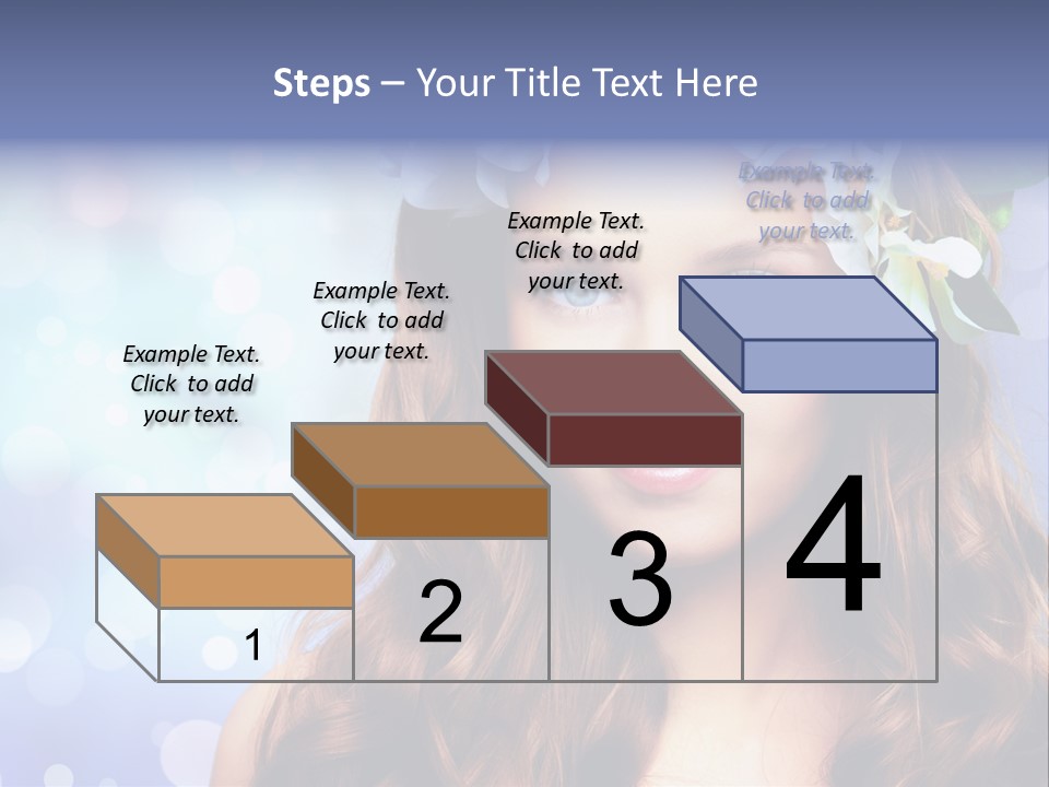Female Headshot Happy PowerPoint Template