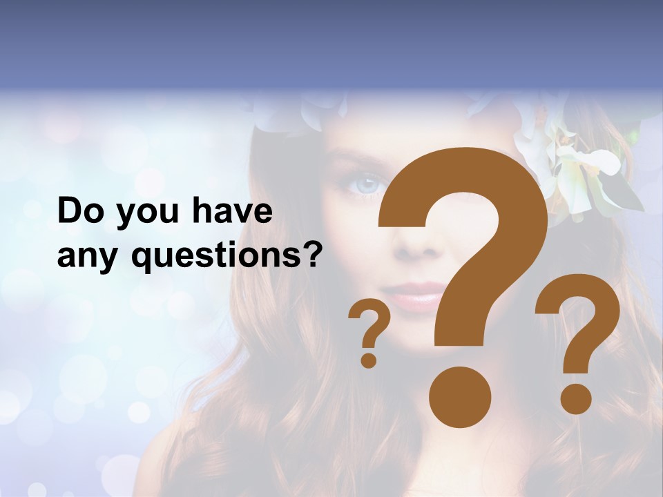 Female Headshot Happy PowerPoint Template