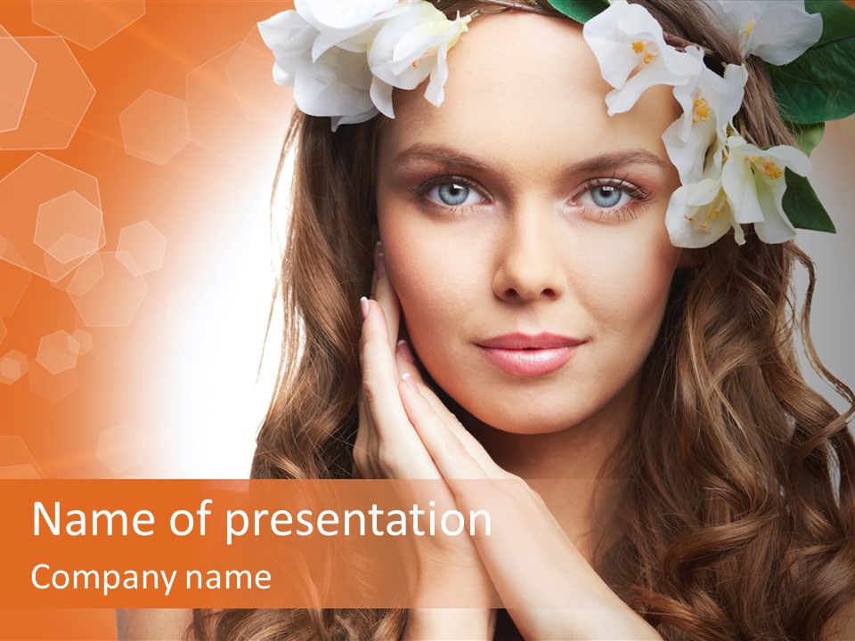 Beauty Hair Serenity PowerPoint Template