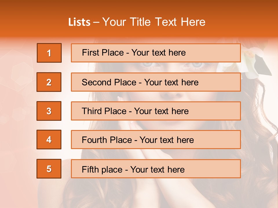Beauty Hair Serenity PowerPoint Template