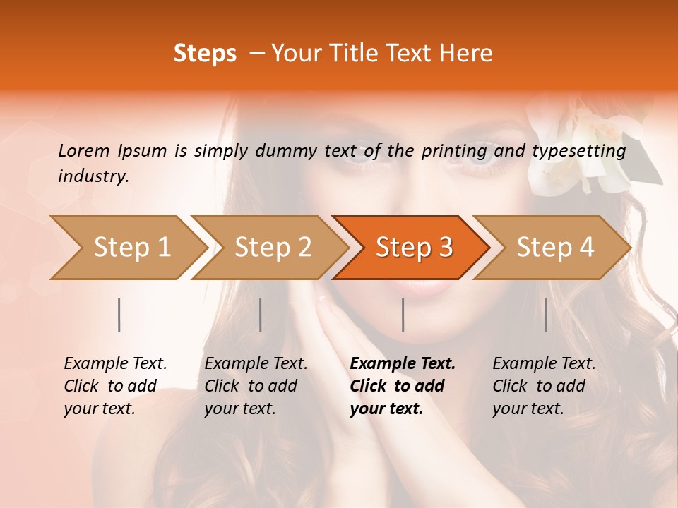 Beauty Hair Serenity PowerPoint Template