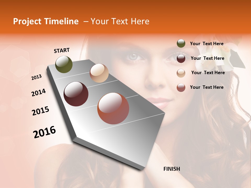 Beauty Hair Serenity PowerPoint Template