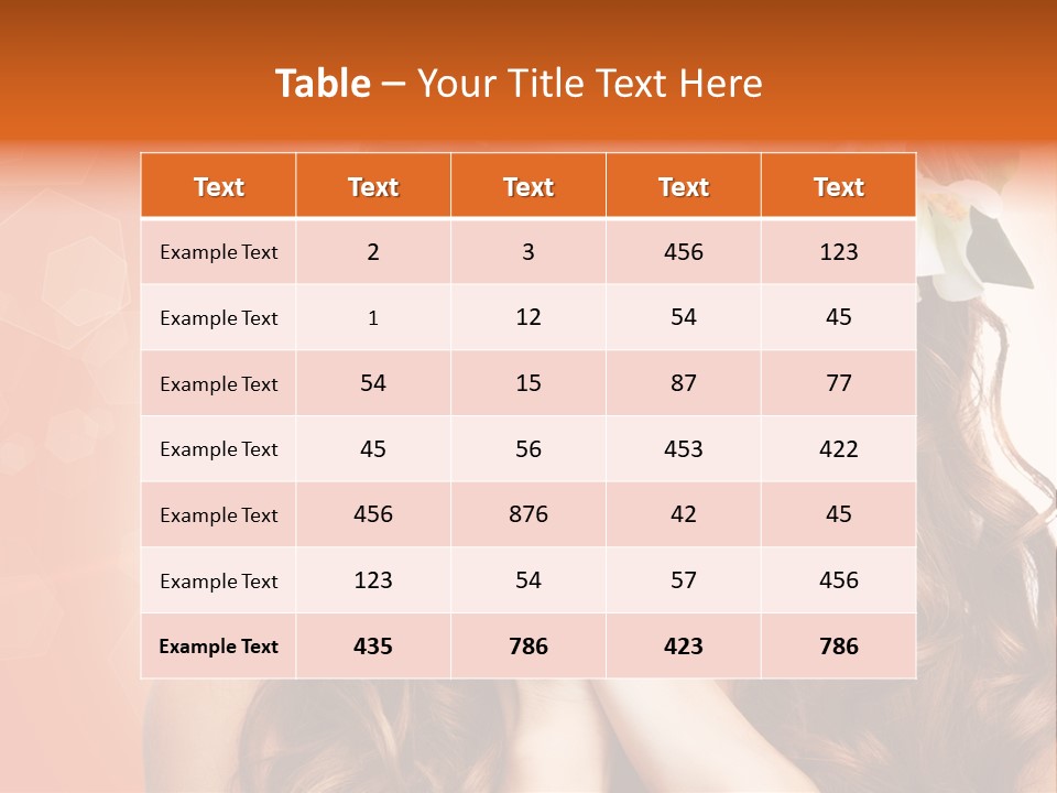 Beauty Hair Serenity PowerPoint Template
