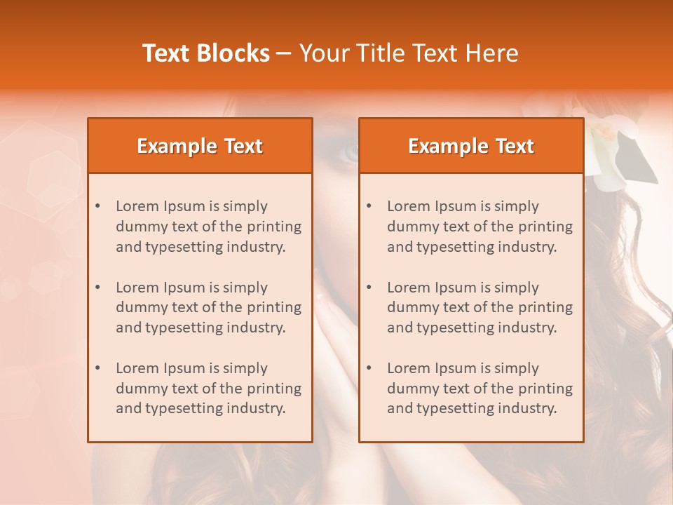 Beauty Hair Serenity PowerPoint Template