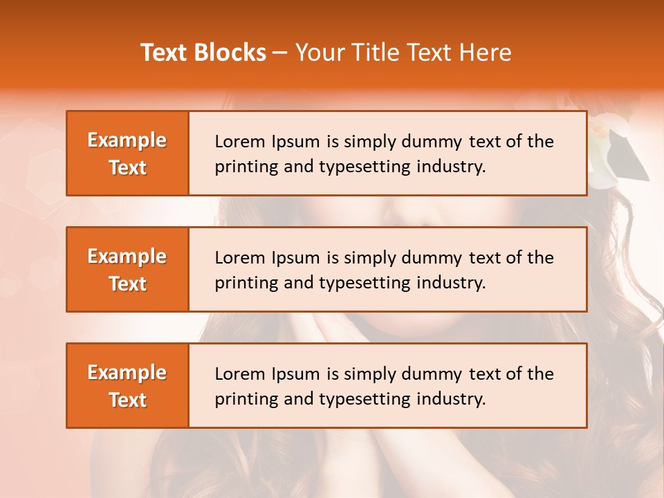 Beauty Hair Serenity PowerPoint Template