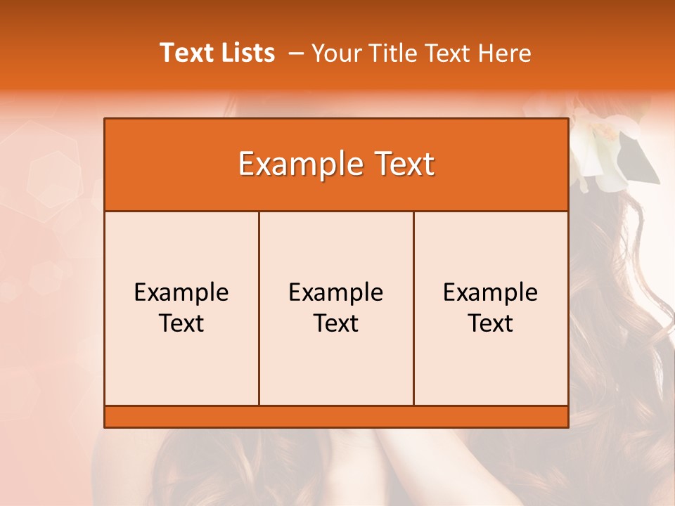 Beauty Hair Serenity PowerPoint Template