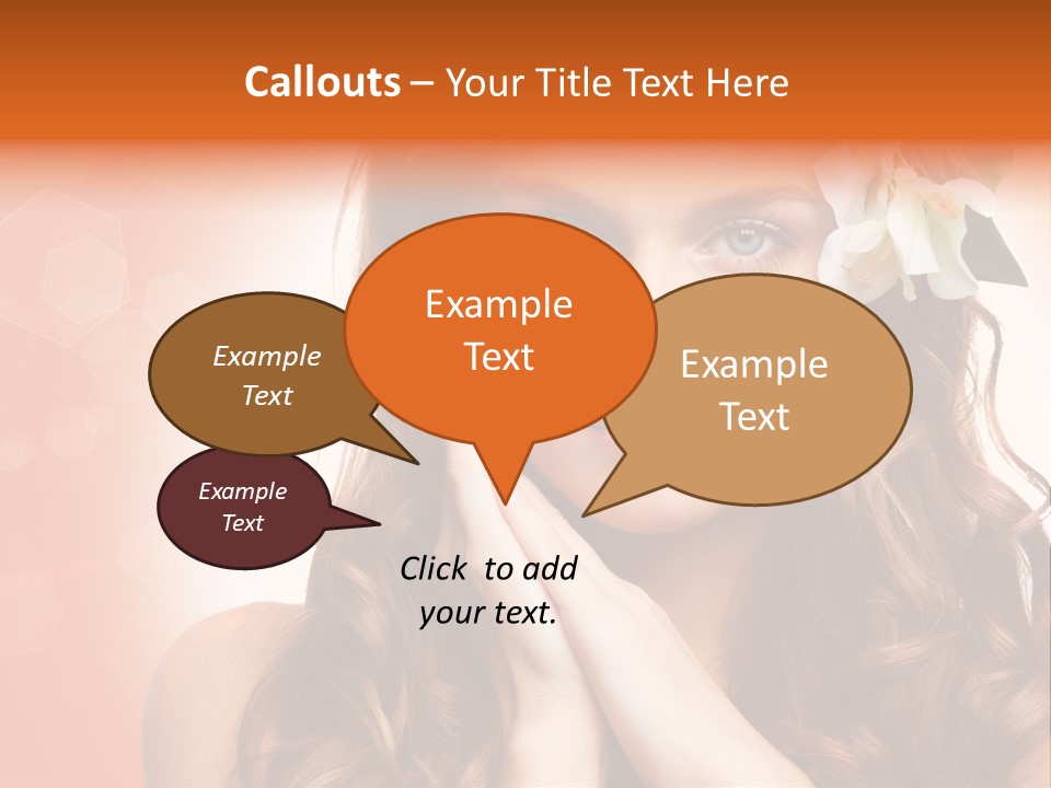 Beauty Hair Serenity PowerPoint Template