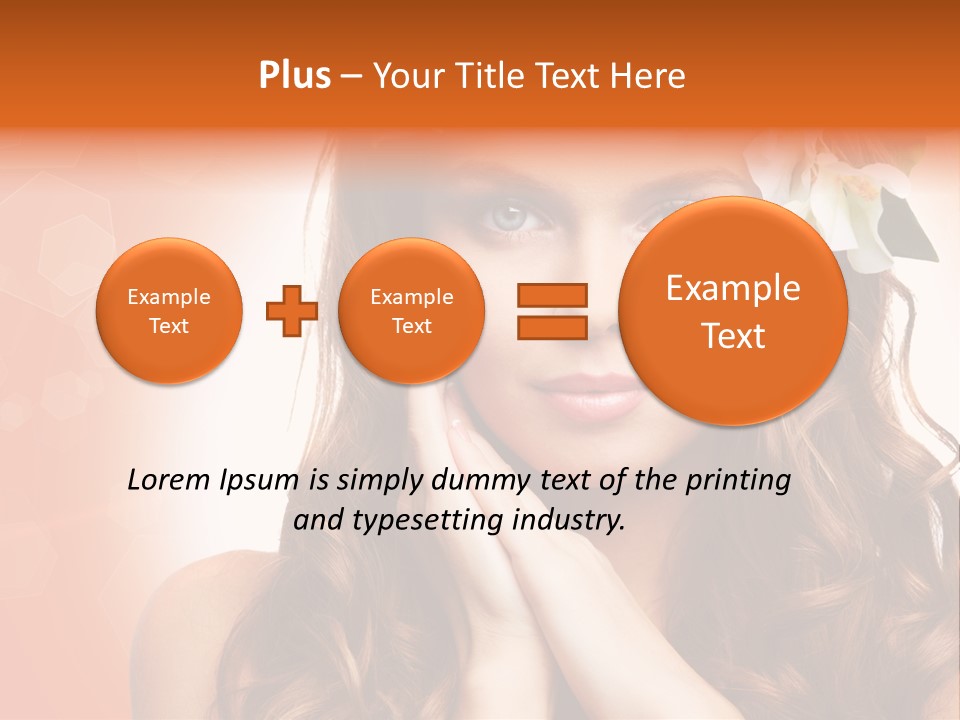 Beauty Hair Serenity PowerPoint Template