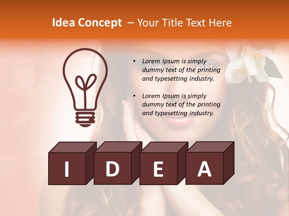 Beauty Hair Serenity PowerPoint Template