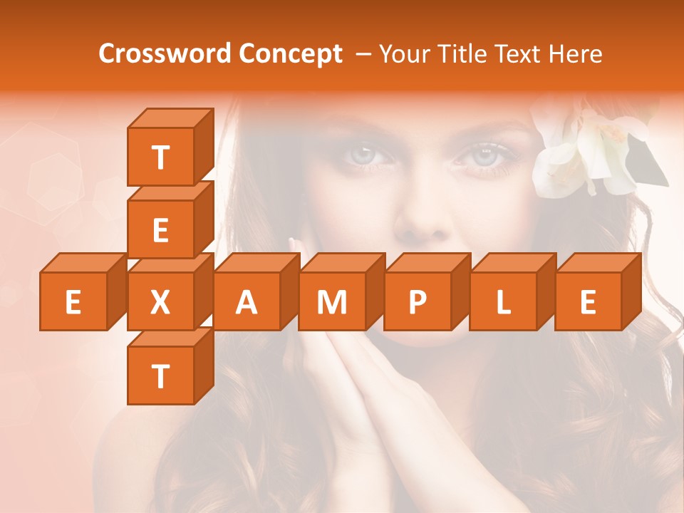 Beauty Hair Serenity PowerPoint Template