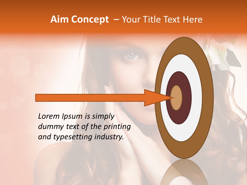 Beauty Hair Serenity PowerPoint Template