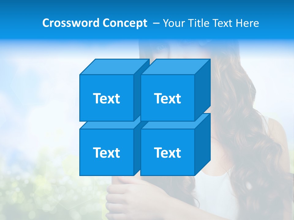 Creativity Decorated Posing PowerPoint Template
