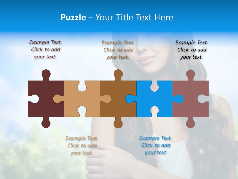 Creativity Decorated Posing PowerPoint Template