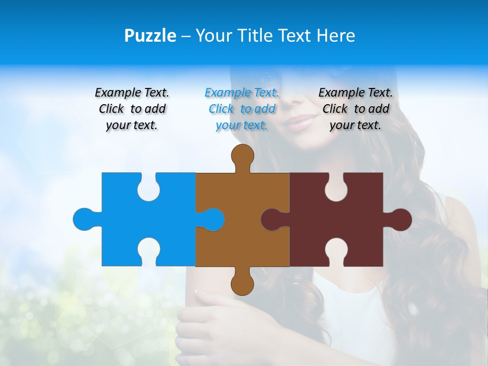 Creativity Decorated Posing PowerPoint Template