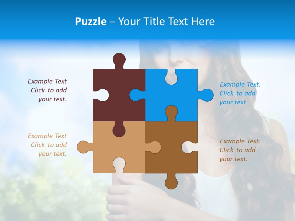 Creativity Decorated Posing PowerPoint Template