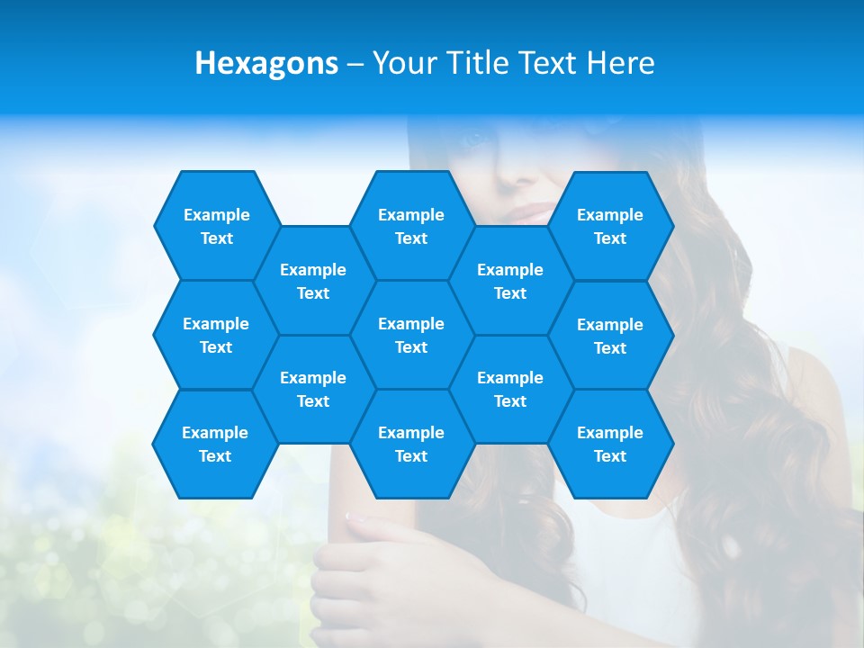 Creativity Decorated Posing PowerPoint Template