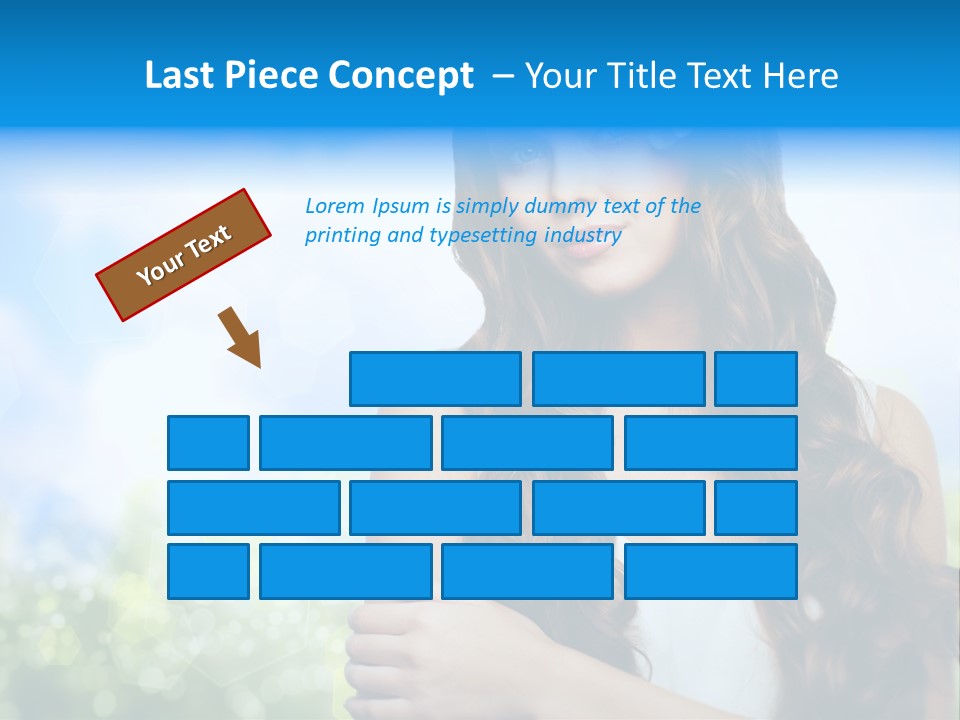 Creativity Decorated Posing PowerPoint Template