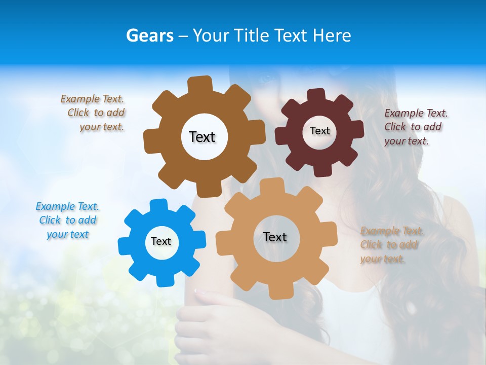 Creativity Decorated Posing PowerPoint Template