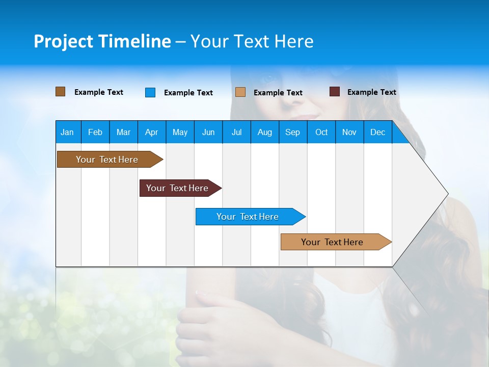 Creativity Decorated Posing PowerPoint Template