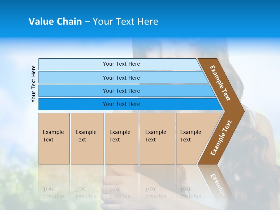 Creativity Decorated Posing PowerPoint Template