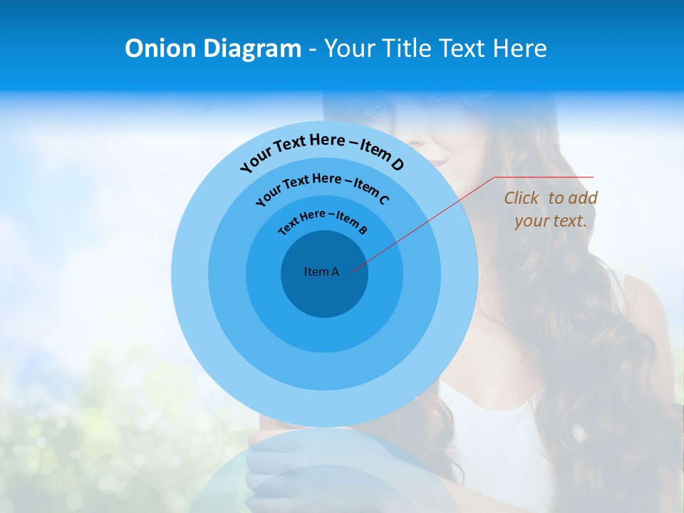 Creativity Decorated Posing PowerPoint Template