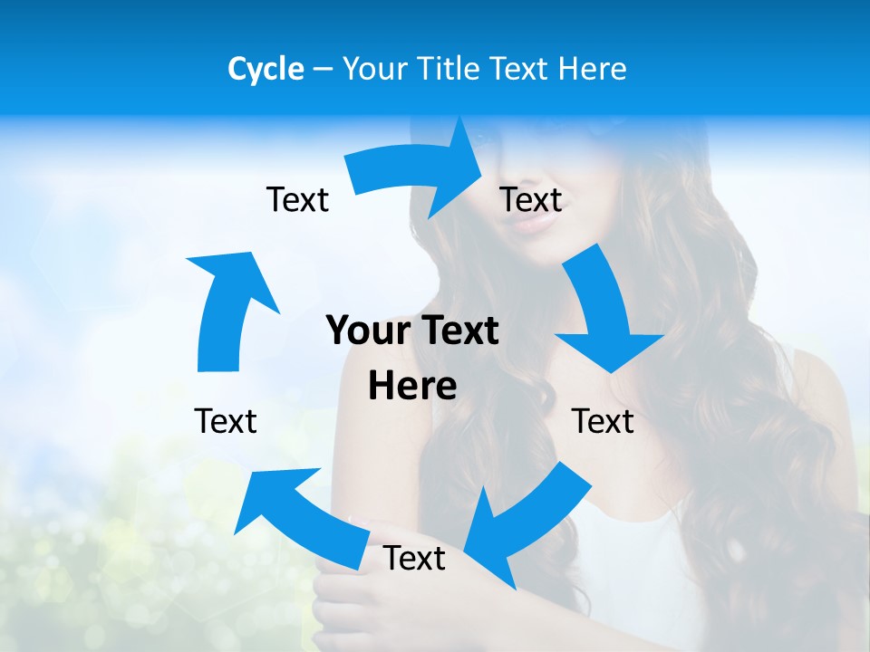 Creativity Decorated Posing PowerPoint Template