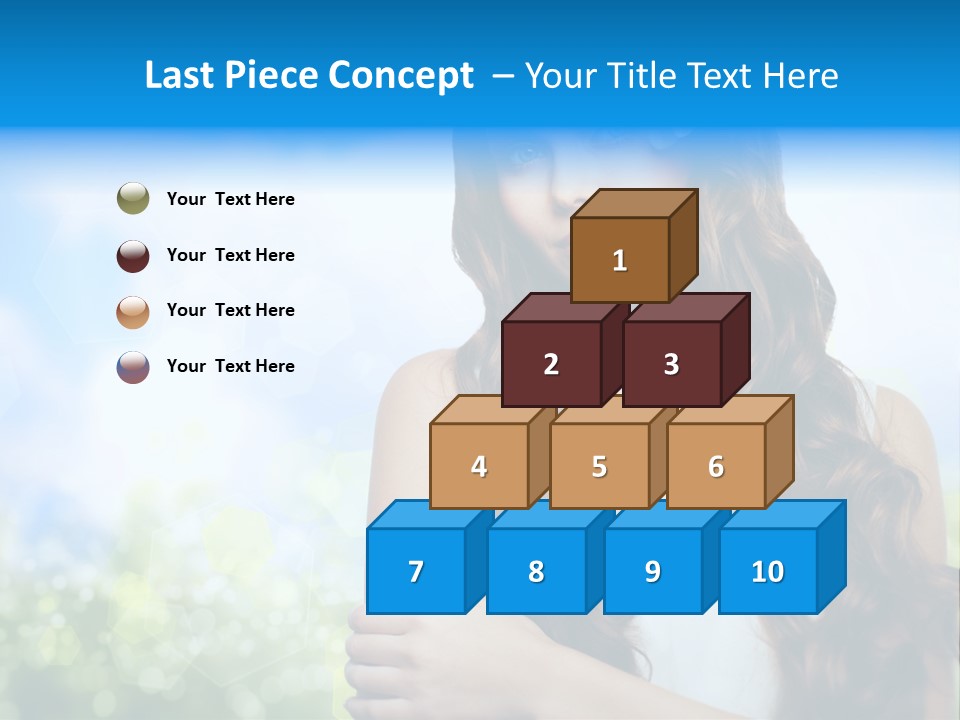 Creativity Decorated Posing PowerPoint Template